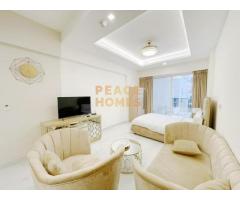 WELL FURNISHED STUDIO || Available in 12 Chqs for 48K || Call us now
