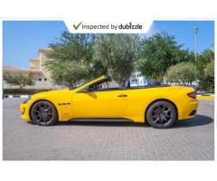 AED4000/Month | 2016 Maserati GranCabrio Sport MC 4.7L | GCC Specs | Ref#39915